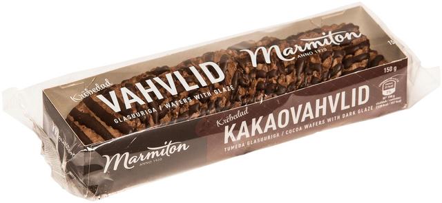 Kakaovahvlid tumeda glasuuriga 150 g