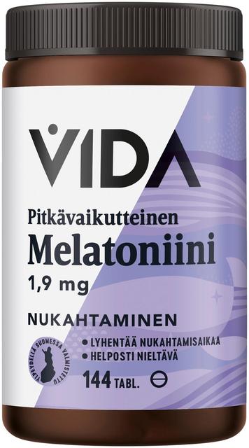 Vida Melatoniinivalmiste melatoniini 1,9 mg pitkävaikutteinen 144 tablettia / 27 g