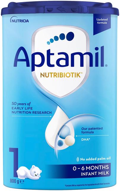 Aptamil® NUTRIBIOTIK™ 1 piimal põhinev imiku piimasegu alates sünnist, 800g