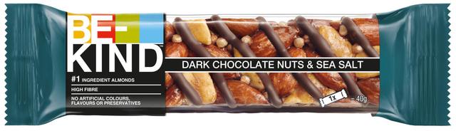 BE-KIND Dark Chocolate Nuts & Sea Salt pähkinäpatukka (40 g)