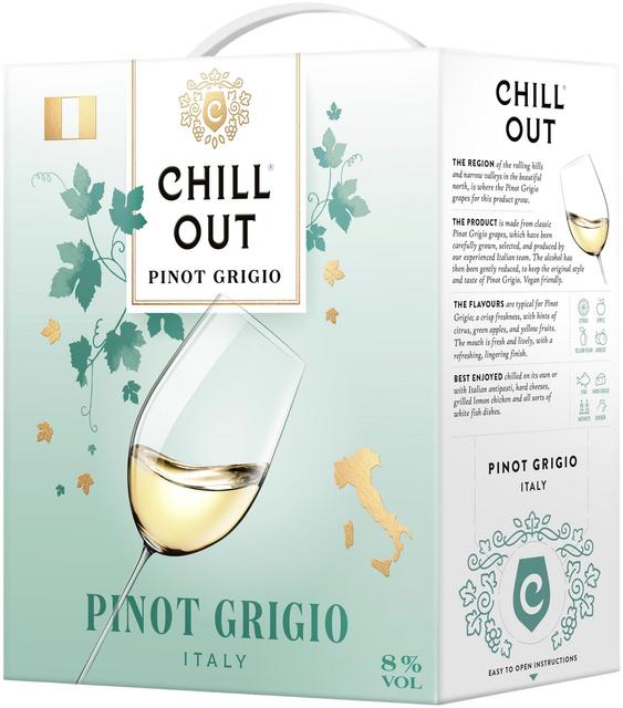 Chill Out Pinot Grigio 8% 2L BIB