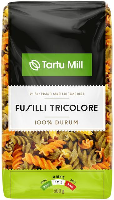 Durum pasta Fusilli Tricolore 500g