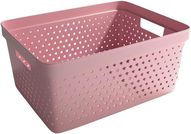 Nordiska Plast säilytyslaatikko Star 13 l dusty pink