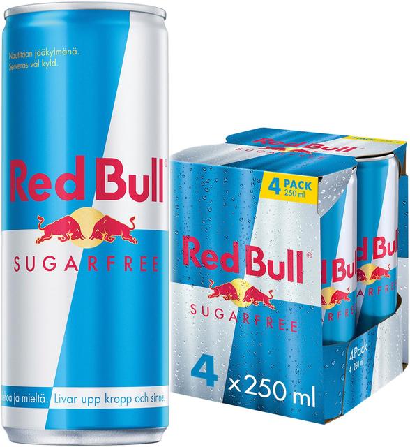 Red Bull Energiajuoma Sugarfree 4 x 250ml