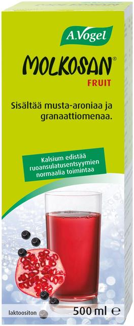 Molkosan® Fruit 500ml maitohappokäytetty heratiiviste