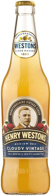 Henry Westons Cloudy Vintage Cider 7,3% 50cl plo