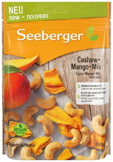 Seeberger Cashew & Mango mix 150g
