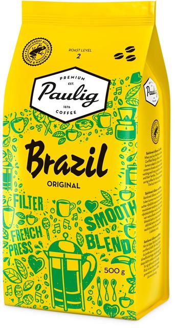 Paulig Brazil Original kahvi kahvipapu 500g