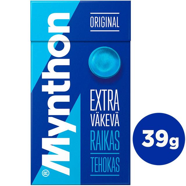 Mynthon Original Extra Väkevä kurkkupastilli 39g