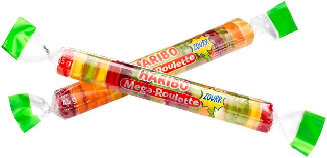 HARIBO Mega Roulette Zourr 45g Karkkipatukka