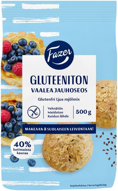 Fazer Gluteeniton Vaalea jauhoseos 500 g