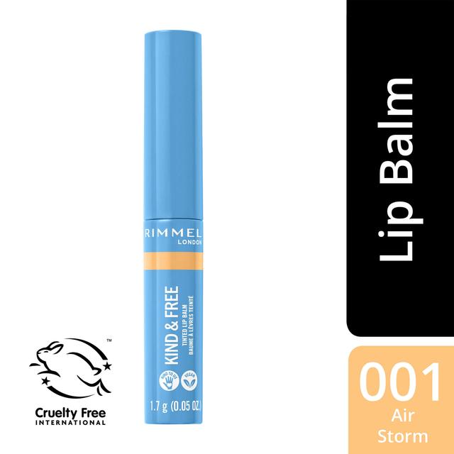 Rimmel Kind & Free Lip Balm 4 g, 001 Air Strorm huulivoide