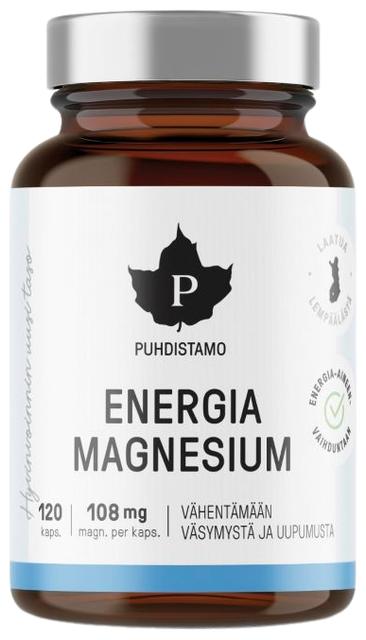 Puhdistamo Energia Magnesium 120 kaps