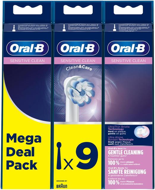 Oral-B Vaihtoharja Sensitive Clean 9 Kpl