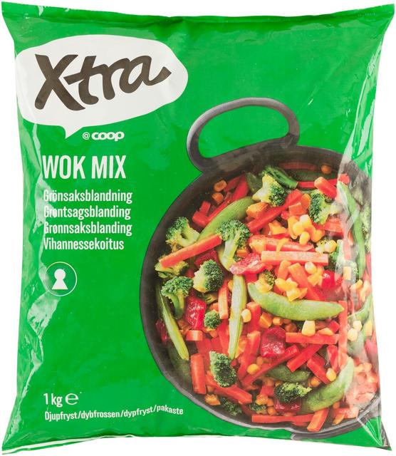 Xtra wokmix vihannessekoitus pakaste 1 kg