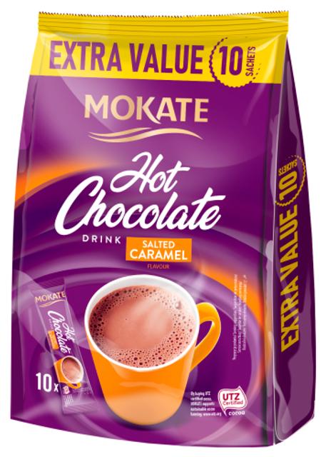 Šokolaadijook MOKATE Salted caramel,18gx10