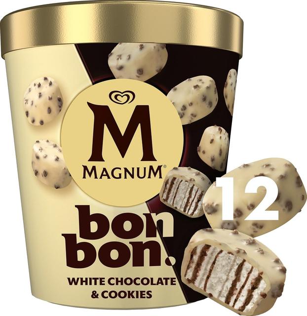 Magnum Bonbon White Chocolate & Cookies Jäätelö Monipakkaus 204ml/168g 12 kpl