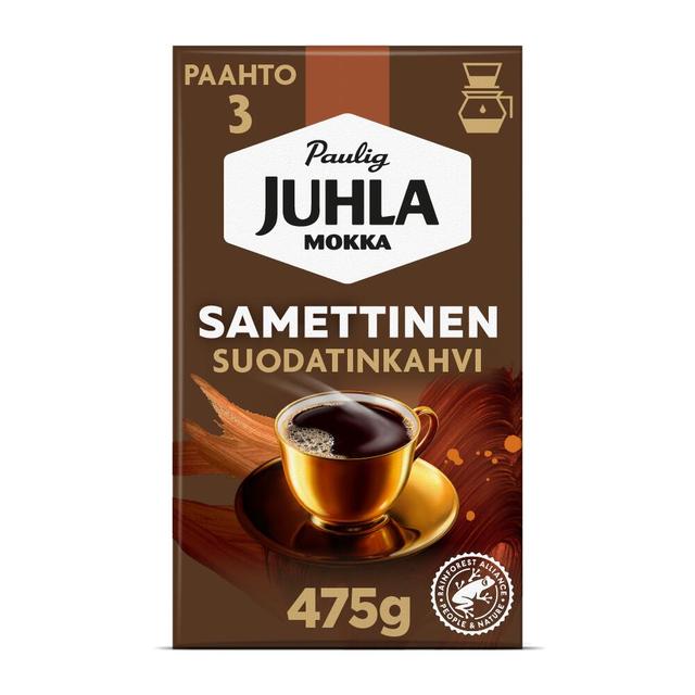 Paulig Juhla Mokka Samettinen kahvi suodatinjauhatus 475g