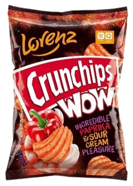 LORENZ CRUNCHIPS WOW kartulikrõpsud paprika ja hapukoorega 110g