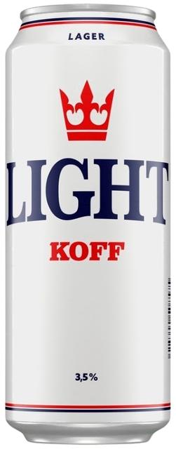 Koff Light Lager olut 3,5 % tölkki 0,5 L