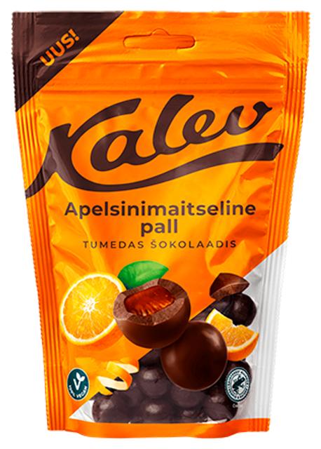 Kalev apelsinimaitseline pall tumedas šokolaadis 140g