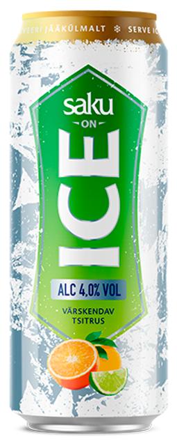 Saku On Ice tsirtus õllejook 4%vol 330ml