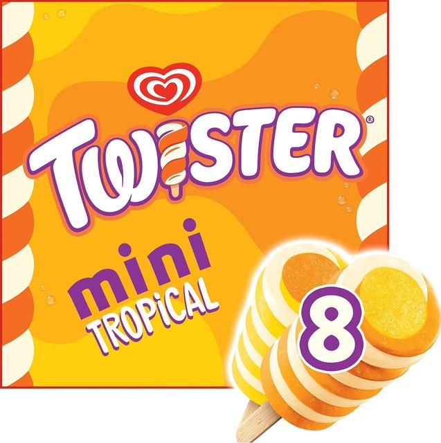 Twister Tropical Jäätelö Monipakkaus 8kpl 400 ml/348g