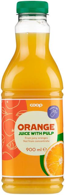 Coop appelsiinitäysmehu 900 ml
