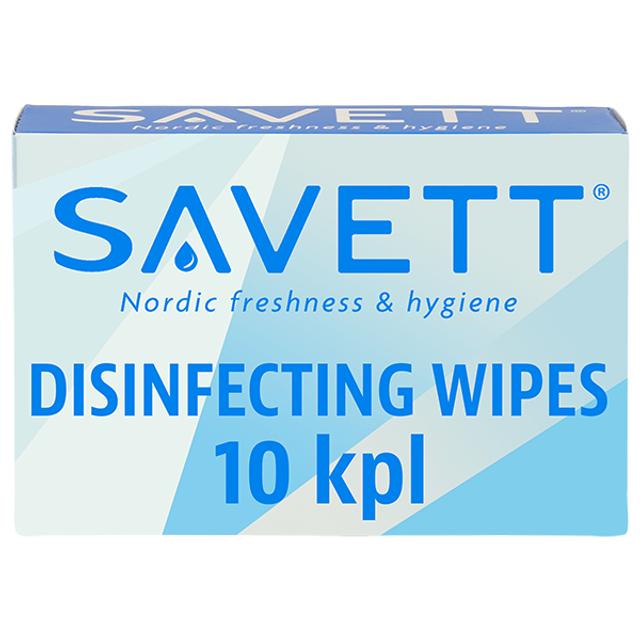 Savett Disinfecting Wipe kosteuspyyhe ihon desinfiointiin 10kpl