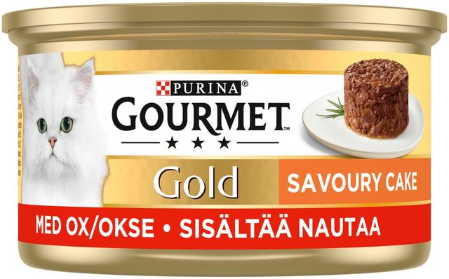 Gourmet 85g Gold Savoury Cake nautaa ja tomaattia kissanruoka