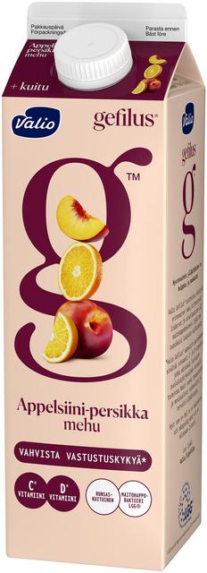 Valio Gefilus® mehu 1 l appelsiini-persikka+kuitu