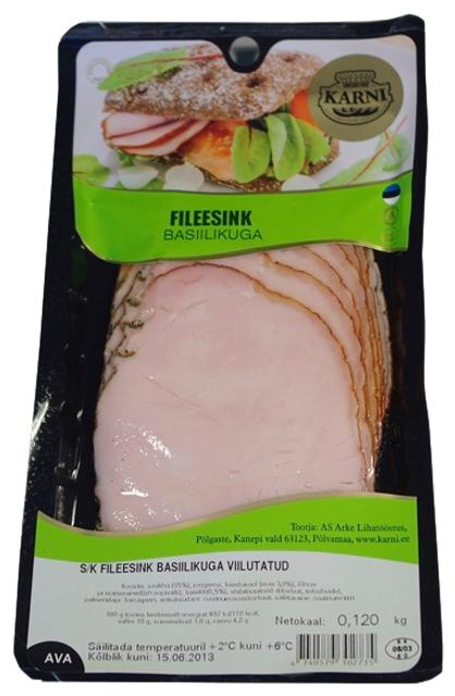 Fileesink basiilikuga, viilutatud 120 g