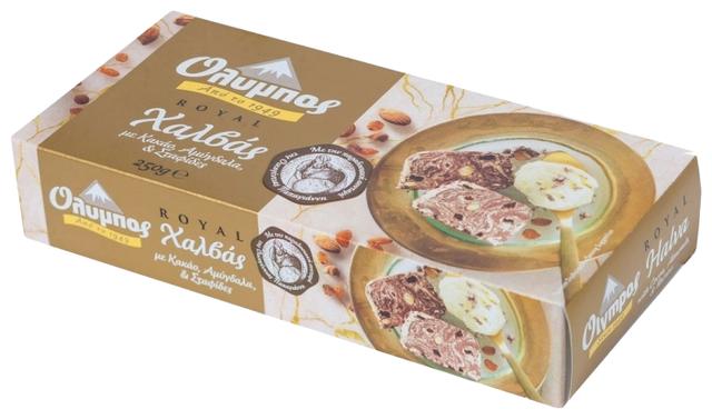 Halvaa Royal kakaoga, mandlite ja rosinatega 250g