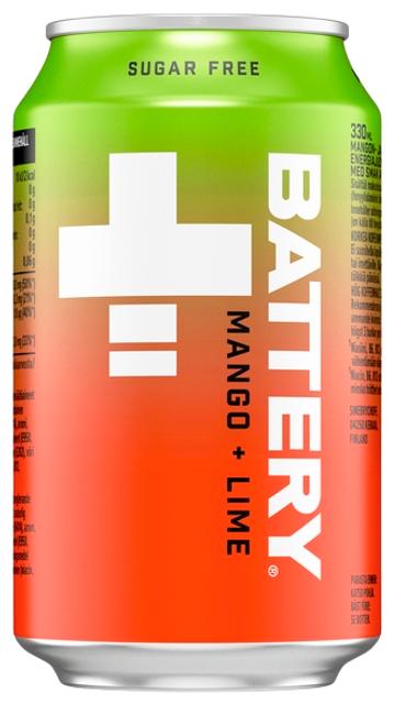 Battery Sugar Free Mango Lime energiajuoma tölkki 0,33 L
