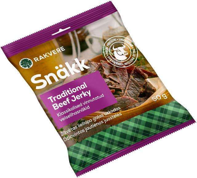 Snäkk Traditional Beef Jerky 50 g