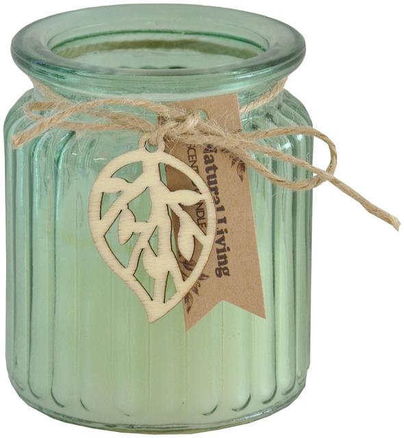 Lasikynttilä 7,5x9 cm vihreä tuoksu Vanilla Cream