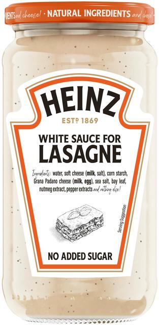 Heinz valkokastike lasagnelle 470g