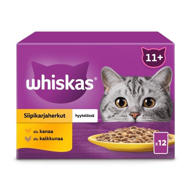 Whiskas 11+ Siipikarjaherkut hyytelössä (12 x 85 g)