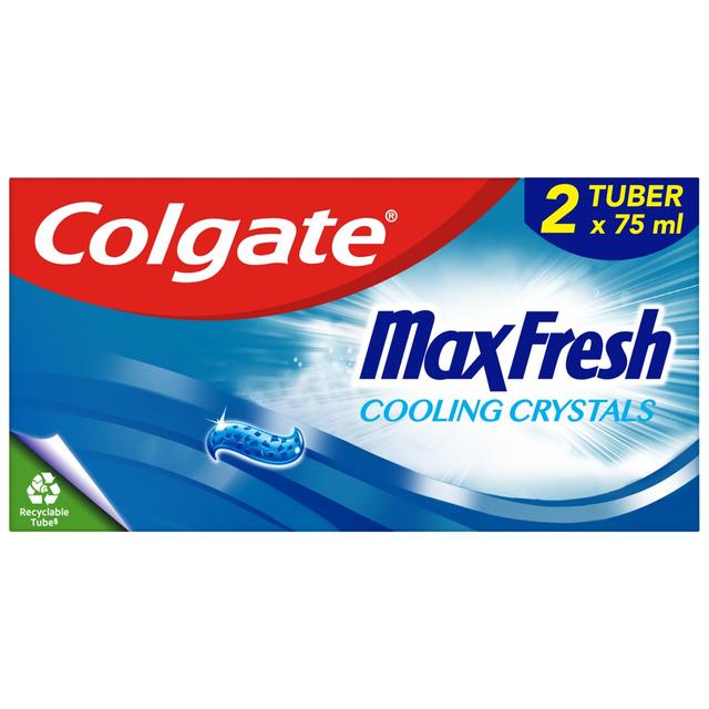 Colgate Max Fresh Cooling Crystals hammastahna 2x75ml