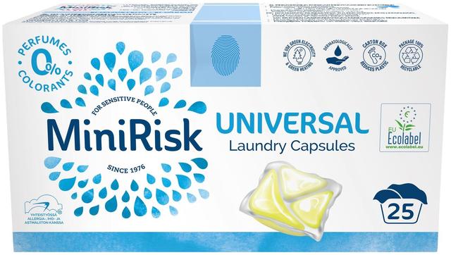 Mini Risk Universal pyykinpesukapseli 25 kpl