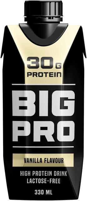 BIG PRO proteiinijuoma vanilja 330 ml UHT laktoositon