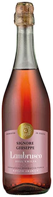 Signore Giuseppe Lambrusco Rosé 8% roseeviini 0,75 l plo