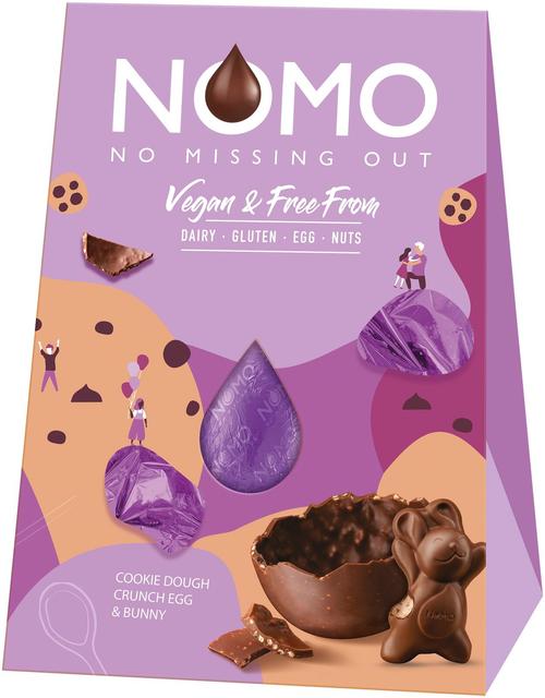 Kinnerton NOMO Vegan & Free From Cookie Dough Pääsiäismuna 160g