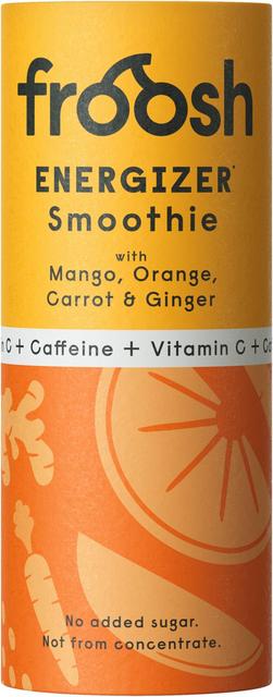 Froosh Smoothie Energizer Mango, appelsiini, porkkana ja inkivääri 235 ml