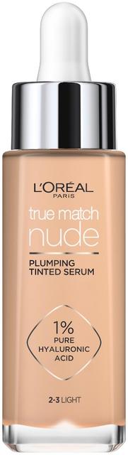 L'Oréal Paris True Match Nude Plumping Tinted Serum  2-3 Light -meikkivoide 30 ml