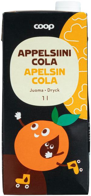 Coop appelsiini-colajuoma 1l