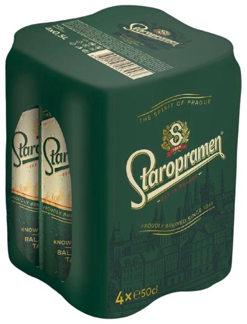 Staropramen Premium õlu 5%vol 4x500ml