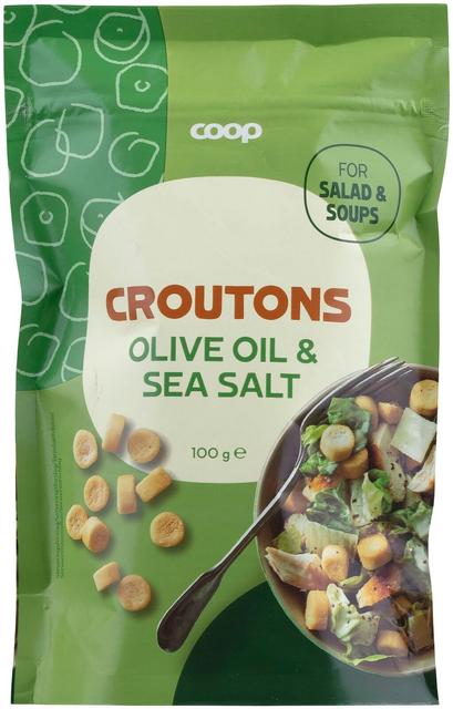 Coop oliiviöljyä ja merisuolaa sisältävät krutongit 100 g