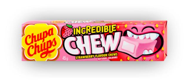 Chupa Chups Incredible Chew maasika 45g