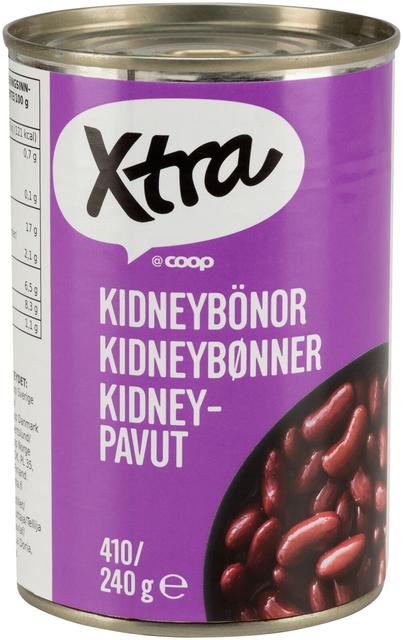Xtra kidneypavut suolaliemessä 410 g